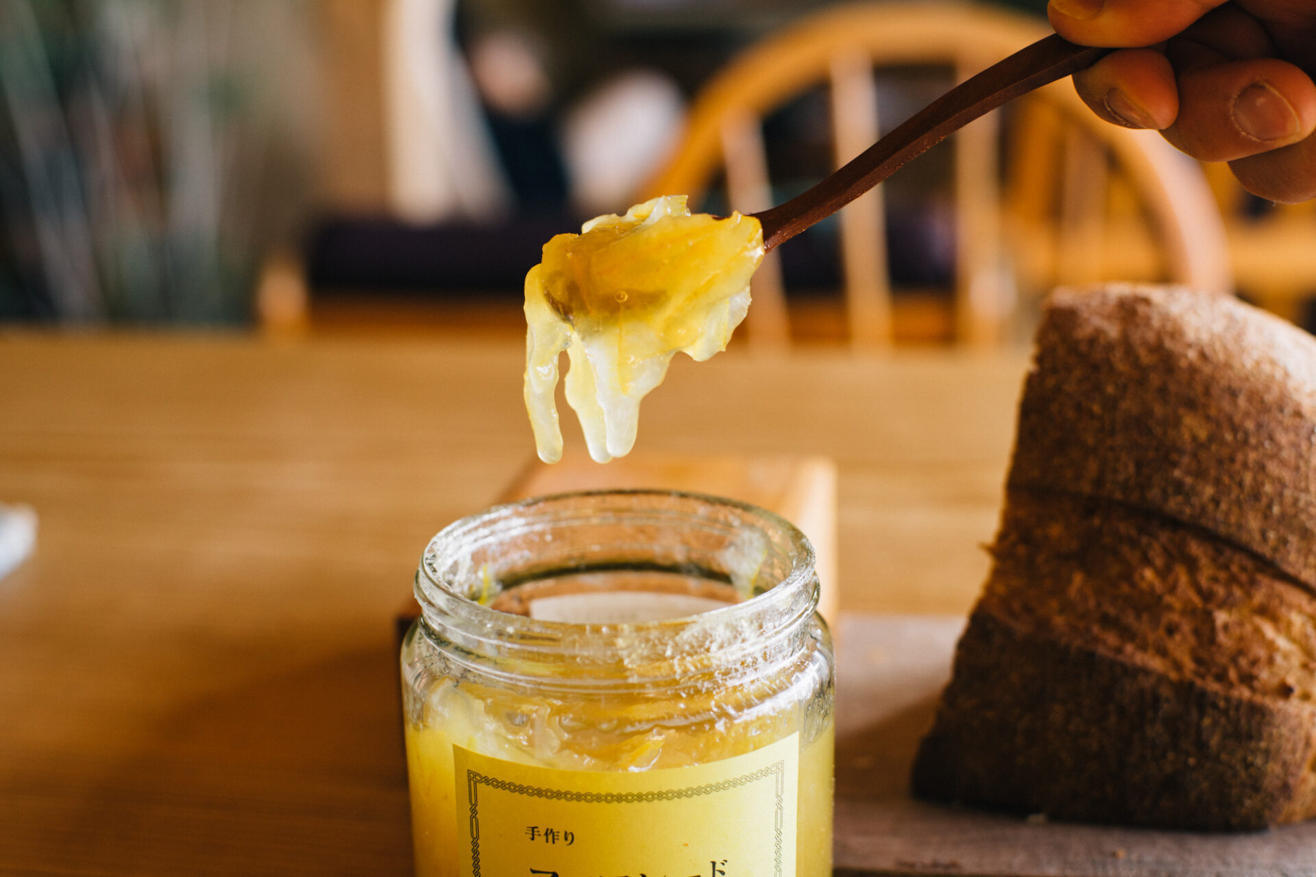 手作りマーマレードのトースト